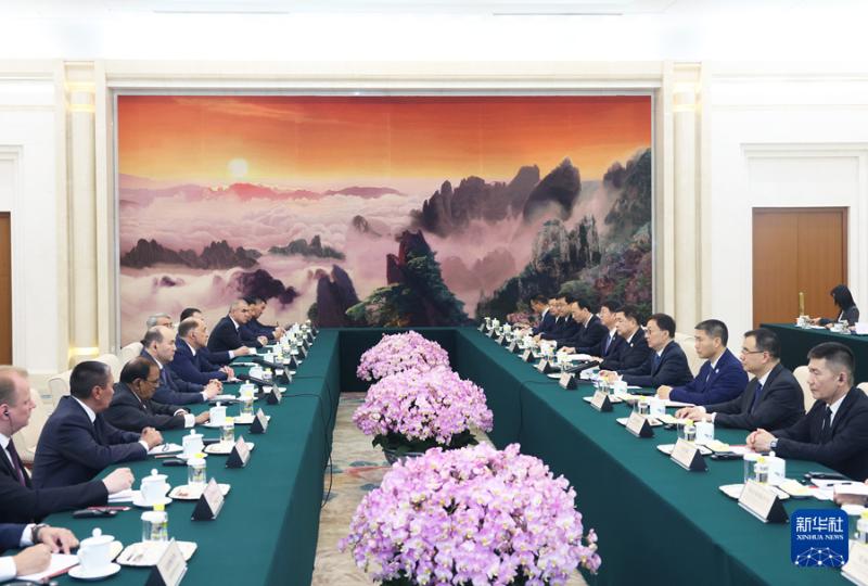韩正集体会见上海合作组织成员国安全会议秘书第二十次会议外方代表