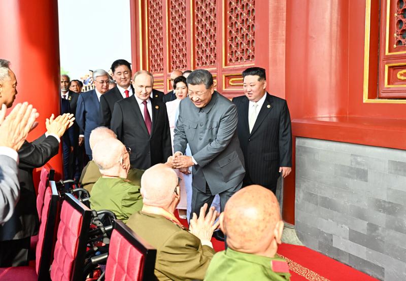 纪念中国人民抗日战争暨世界反法西斯战争胜利80周年大会在京隆重举行